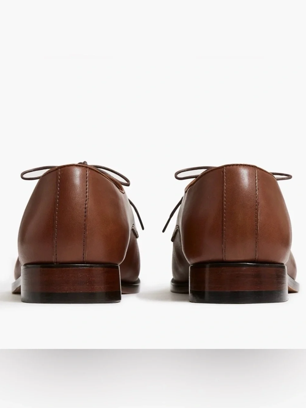 J. CREW Leather cap-toe derby shoes in Brown Size 8 M NWOB $228‎ BS113
